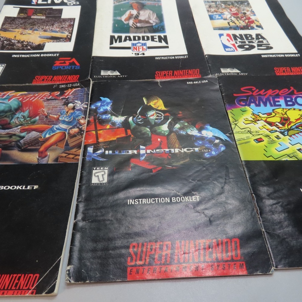 Lot Of 6 Super‎ Nintendo SNES Instructions Manual Booklets - Picture 3 of 8